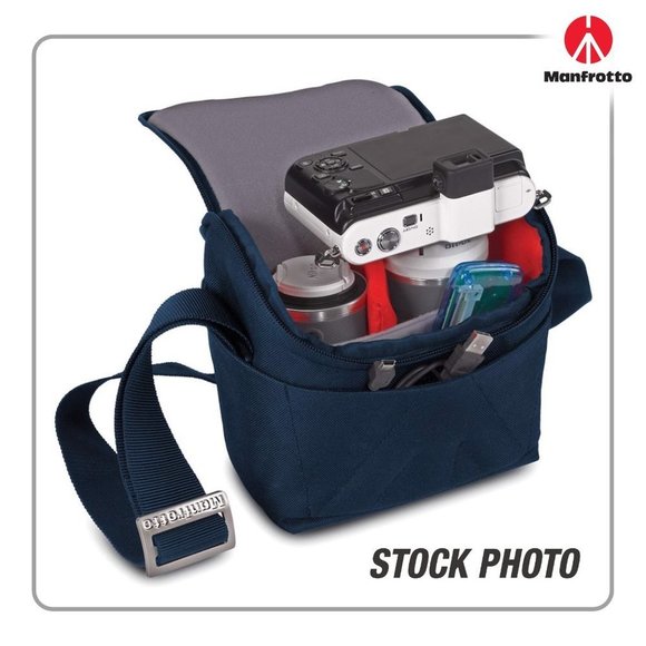 Manfrotto Amica 10 Blue Camera Shoulder Bag - Picture 2 of 5